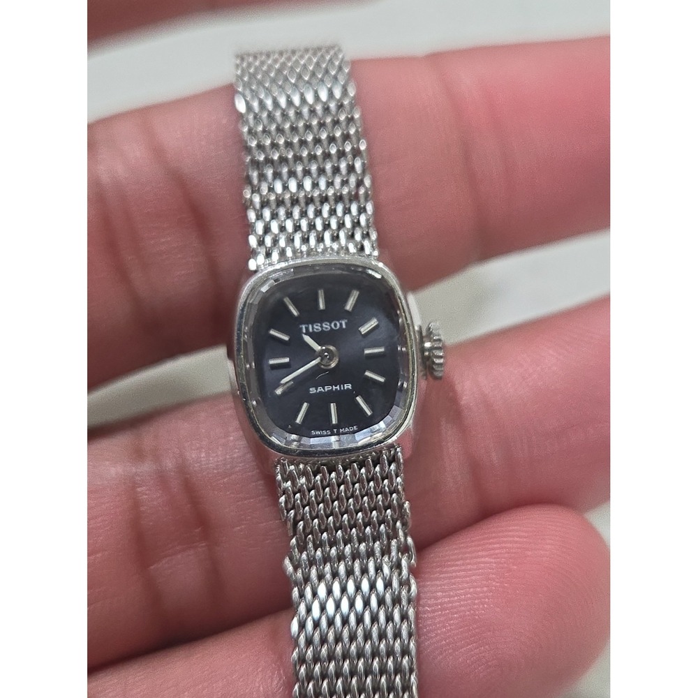 TISSOT Saphir Manual Wind Blue Dial Stainless Women's Watch